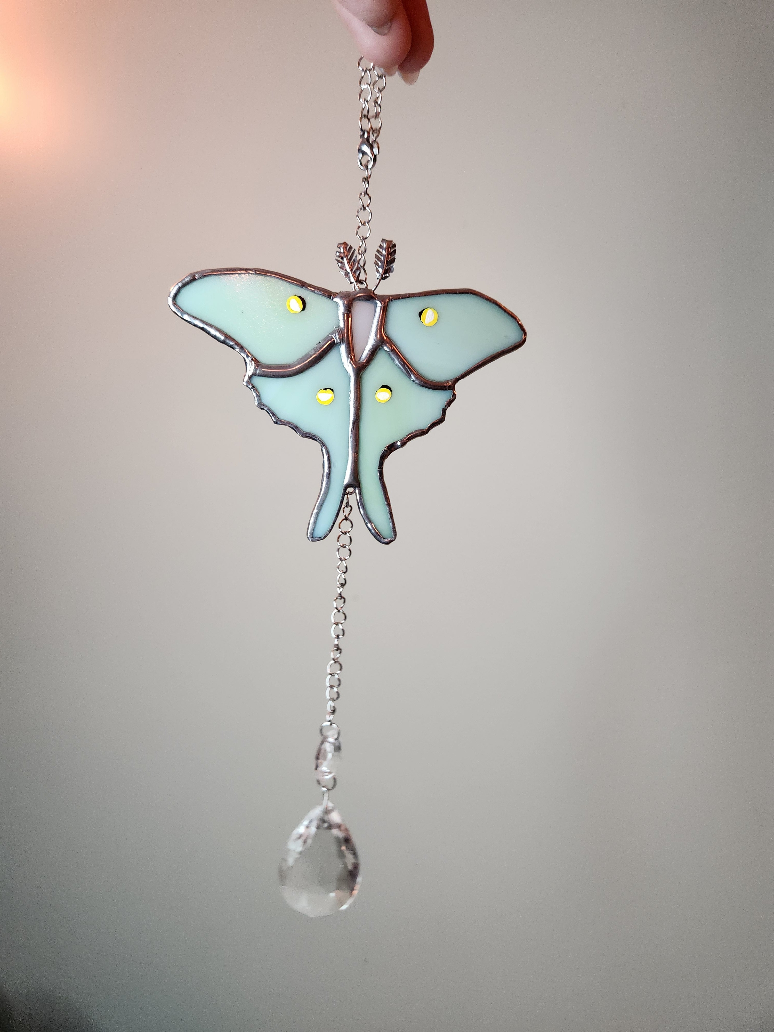 Monarch Butterfly/Luna Moth Dangle Suncatcher